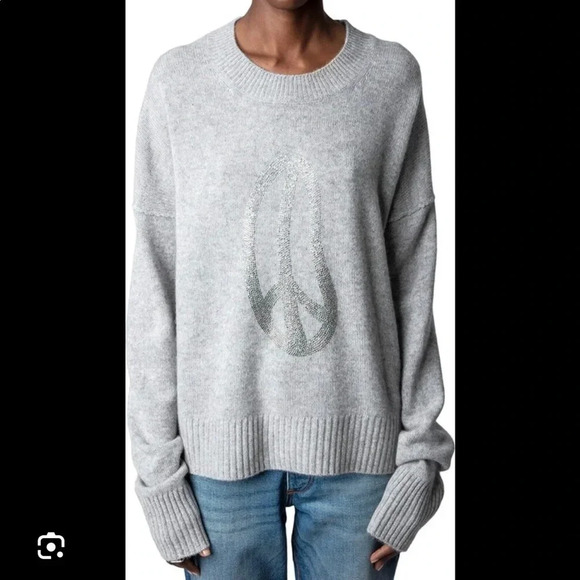 Zadig & Voltaire 100% Cashmere Starry Peace Sweater - Picture 3 of 7